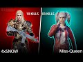 4xSnow Vs Miss_Queen 1v1 TDM 🔥|| Intense TDM Gameplays || #4xsnow #BGMIaming #4xsnow #BGMI