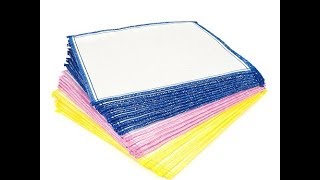 DOC Wood Fiber Cleaning Cloths 20piece Set  Spring Colors