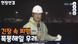 [현장연결]긴장 속 피항...폭풍해일 우려 / JIBS / 제주 / 2022.09.05