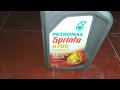 Drain Balmerol, ganti review oli Petronas Sprinta A700 JASO MB 10W40, kali ini asli