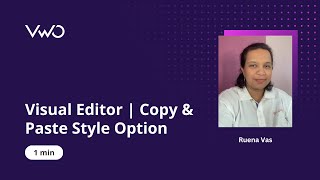 Visual Editor | Copy & Paste Style Option
