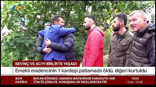 Emekli madenci patlamadan kurtulan kardeşiyle sevinci ...