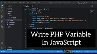 How To Write Php Variable In Javascript | Php Code In Javascript