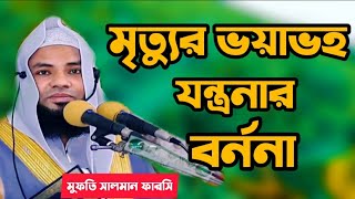 এই ওয়াজ করতে অঝরে কাদলেন।সালমান ফারসি এর ওয়াজে শুনুন মৃত্যুর যন্ত্রনা কেমন হবে।ইসলামের আওয়াজ।