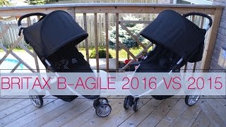 Stroller Comparison ~ Britax B Agile 2015 vs 2016