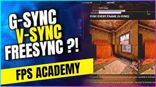 G-SYNC & FREESYNC & V-SYNC | Differences and Advantages | FPSAcademy #8