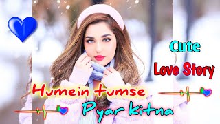 😍 Humein Tumse Pyar Kitna-💞 Cute Couple Love Story Female Version♥️ hume tumse pyar kitna|| Dj Arjun