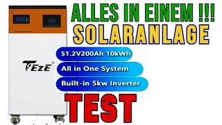 🔋⚡ All-in-One Solar System Test: Teze Power Storage & Hybrid Inverter | PV Solar Plant Solaranlage