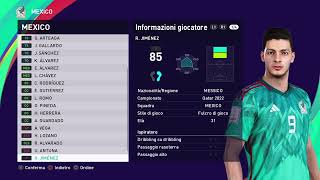 Mexico #fifa #worldcup2022 #efootball2023 PES 2021 #ps4 #ps5 #pc Patch Option File
