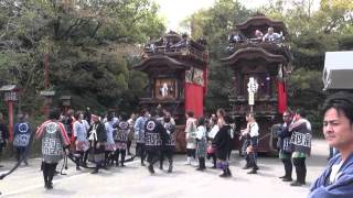 上半田地区祭礼2015　住吉神社曳き入れ