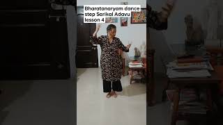 Bharatanatyam dance step for beginners | Sarikal Adavu lesson 4 #shorts #bharatanatyam #viral #short