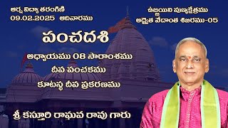 UJN-KVR-PD-Day-07 పంచదశి-అధ్యా-08 కూటస్థ దీప ప్రకరణము సారాంశము - శ్రీ కస్తూరి రాఘవ రావు గారు