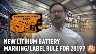 New Lithium Battery Label Rule in HM 224I