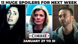 11 Coronation Street Spoilers for Next Week – January 27 to 31, 2025