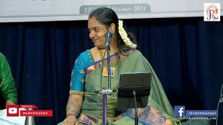 Vid. Vidya Kalyanaraman presents a Kriti of Dr Rukmini Ramani  in Poorvi kalyani - Talam Misra Chapu