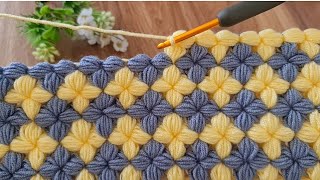 Beautiful Crochet Stitch for Baby Blanket, the easiest and fastest Crochet Pattern for beginners