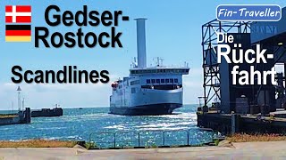 Scandlines Gedser-Rostock Baltic Sea ferry part 2, the return journey.