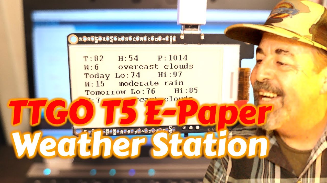 Ttgo T5 E Paper Weather Station Youtube