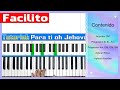 Para ti oh Jehová Piano Tutorial | Acordes Fácil  parte1