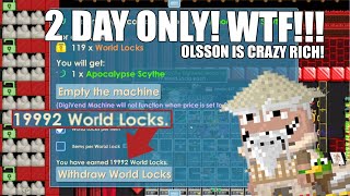 Collecting tons of BGL's in BUYSCYTHE 🤑 Olsson CRAZY RICH!!! - Growtopia