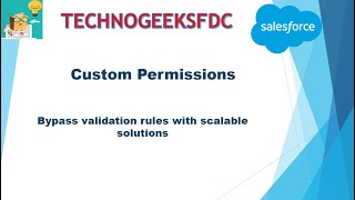 Custom permission in salesforce -- Use Case