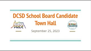 DCSD School Board Candidate Town Hall