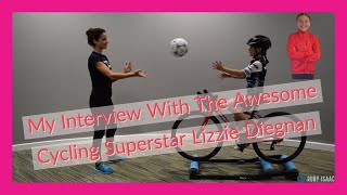 My Interview With The Awesome Superstar Of Cycling Lizzie Diegnan...On Rollers!!!