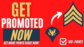 Get More Promotion Points and Get Promoted To Sergeant Next Month!