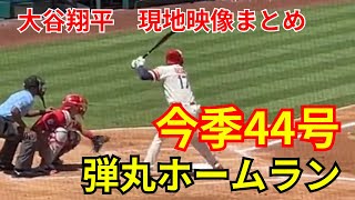 【現地映像】大谷翔平今季44号！弾丸ホームランまとめ【Shohei Ohtani】