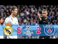 Real Madrid vs Paris Saint Germain 5-2 All Goals HD