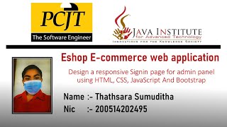 Web project Task 39 | 1st year | Semester 01 | Java Institute | eShop application