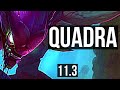 KHA'ZIX vs MASTER YI (JUNGLE) | Quadra, Rank 7 Kha, 6 solo kills, Legendary | BR Challenger | v11.3