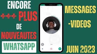 Nouveautés WhatsApp: comment envoyer un message video whatsapp