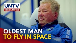 Canadian actor William Shatner is now the oldest man to go to space