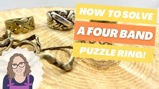 How Do You Put Together a 4 Band Puzzle Ring? EASY Step by Step Instructions & Solution for Assembly