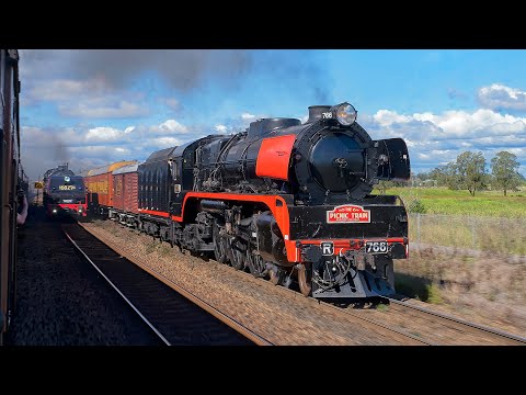 Hunter Valley Steamfest 2023 - The Great Train Race - YouTube