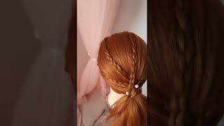 EasyHairstyles #tutorial #longhair #bunny #egyszerű alkalmi frizurák #youtubeshorts