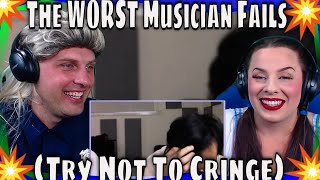 The WORST Musician Fails (Try Not To Cringe) THE WOLF HUNTERZ REACTIONS