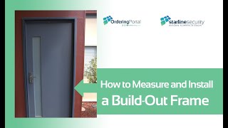 How to Measure and Install a Build Out Frame to Hinge Door.