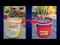 Make flower pot with paint bucket | Recycling paint bucket 🪣 | #shorts