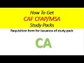 How to get CAF,CFAP/MSA Study packs