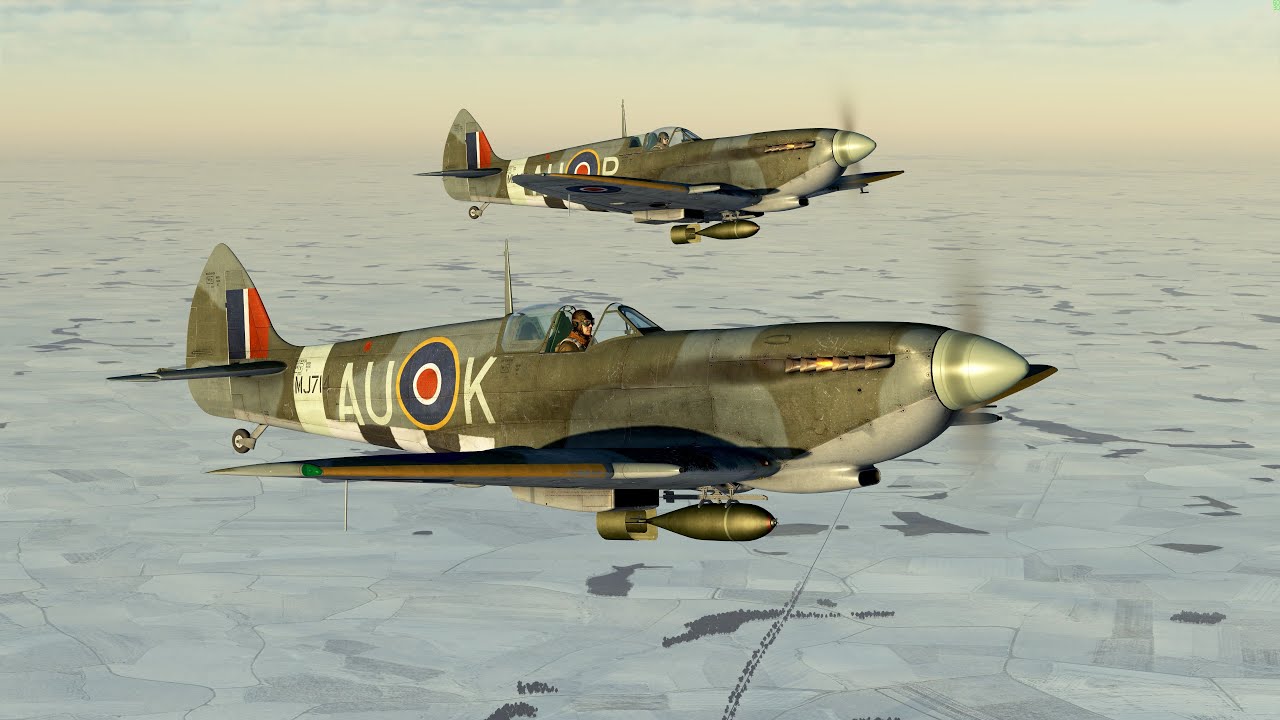 Fight Over Aachen In Spitfire Mk IX On TAW. IL-2: Great Battles In 4k ...