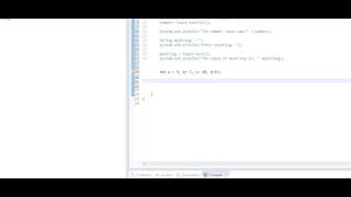 Beginners Java, Lesson 2, Variables, User input, simple IO, and Camelback notation
