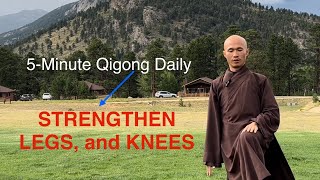 RELAX and STRENGTHEN Legs, Knees | 5- Minute Qigong: Slap Two Knees