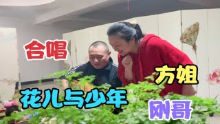 方姐，刚哥，合唱《花儿与少年》，小呀嘛，小阿哥