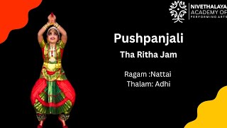 Pushpanjali | Tha Ritha Jam | Bharatanatyam |Nivethalaya Academy | Salangai Pooja 2023 feb19th