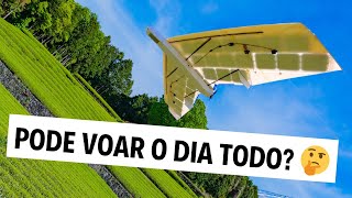 Avião RC Solar: Teste de Duração de Voo Imbatível