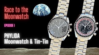 Race to the Moonwatch; Episode I: PHYLIDA Moonwatch SP-31 \u0026 TinTin SP-31 (Omega Speedster Homages)