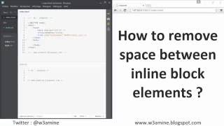 How to remove space between inline block elements ?