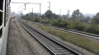 Thundering through Beas Junction (Punjab): Amritsar- Sealdah Express on-board